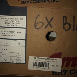 American hat co 6x